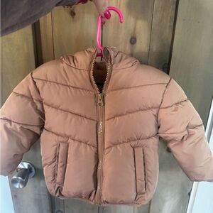 Swiss Tech Kids Brown Puffer Jacket